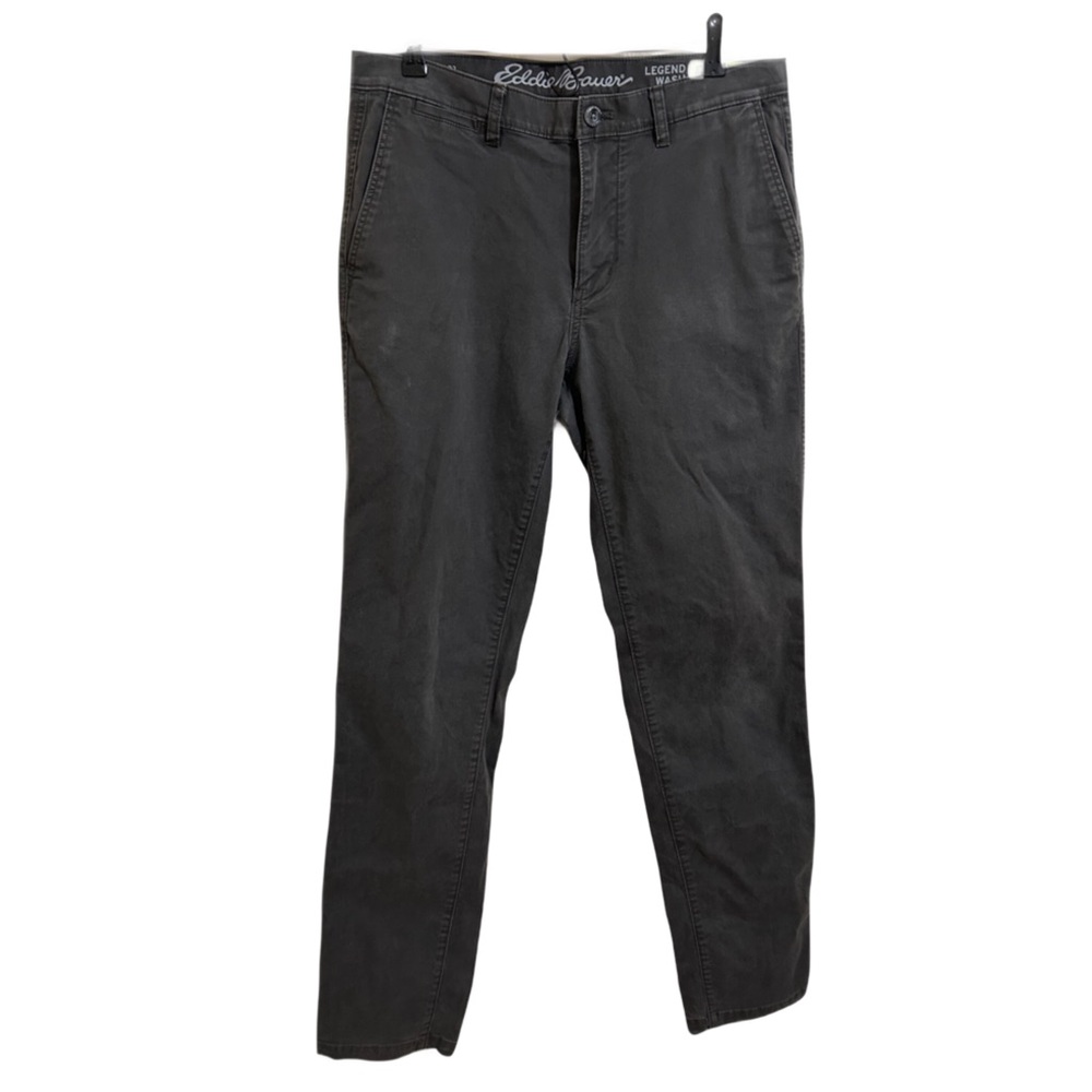 Eddie Bauer Men Gray Pants Slim Fit